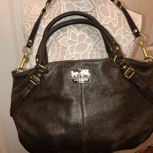 Coach leather brown purse